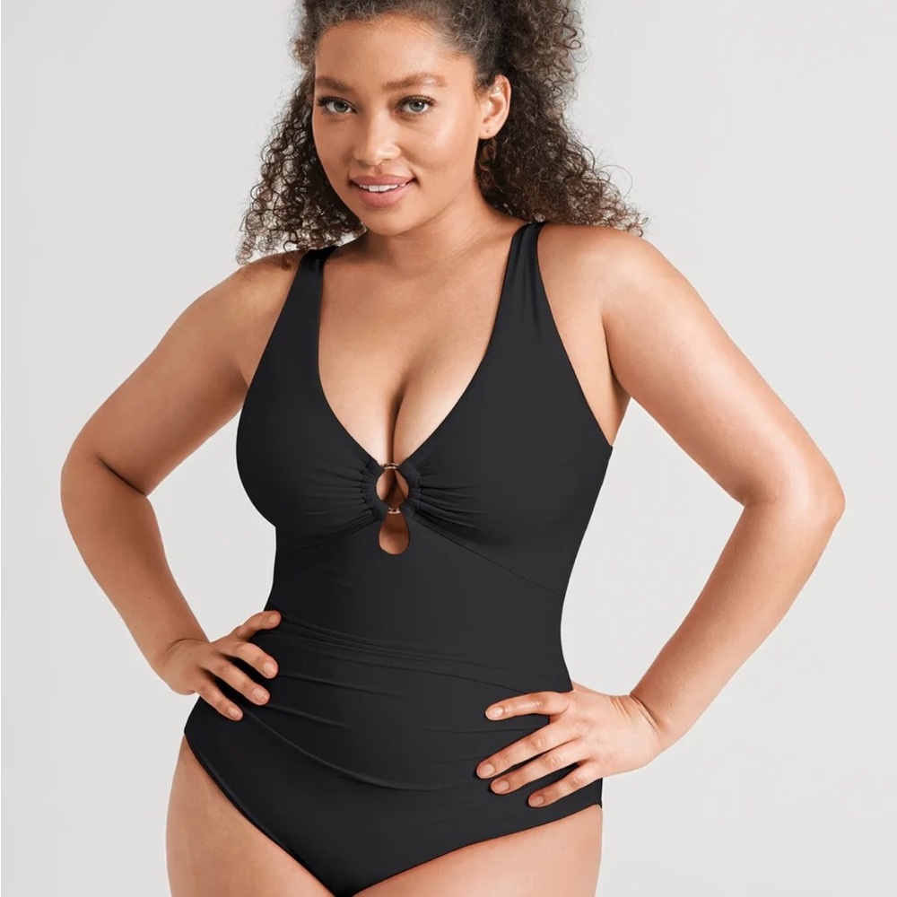 Chic Black One-Piece Swimsuit